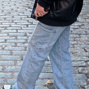 Woman’s Cargo Light Blue Jeans